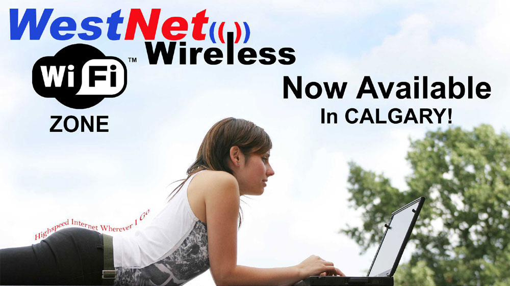 WestNet™
                 The WestNet City Wi‑Fi Network is here — enjoy high‑speed wireless internet in and around Calgary with a verizon™ IP address!